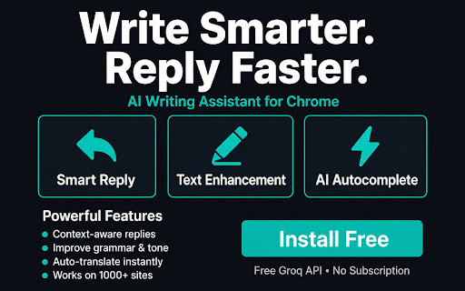 Mindscribe AI :: AI-powered reply suggestions and text enhancement for any text field on the web.