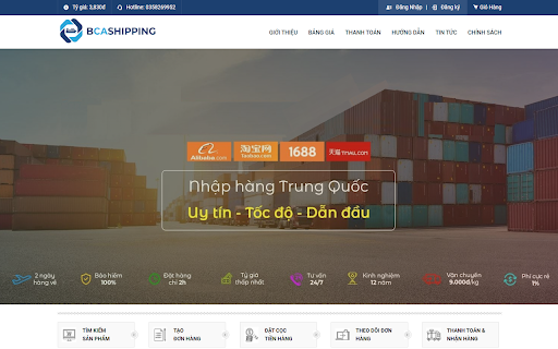 Tiện ích đặt hàng BCA Shipping :: Công cụ hỗ trợ đặt hàng của BCA Shipping trên trình duyệt Chrome & Coccoc.