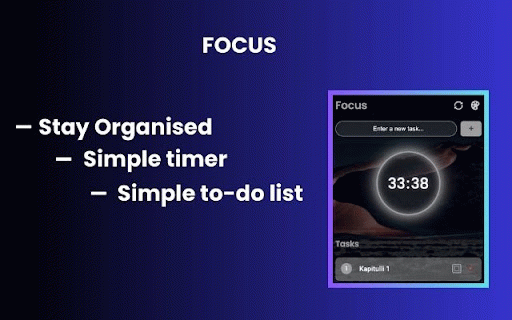 Focus - Timer and Task Manager :: A simple to-do list with a built-in timer.