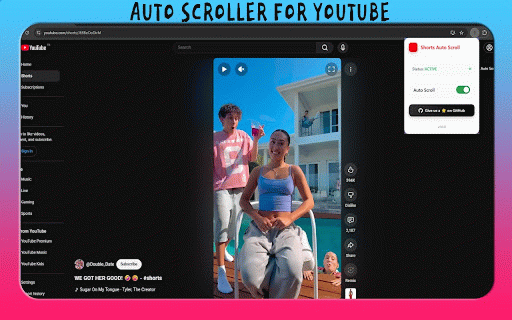 Auto Scroller For YouTube Shorts :: When a Short is finished it automatically moves on to the next one.