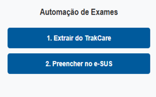 Integração TrakCare e-SUS :: Extrai resultados para o e-SUS e força o TrakCare a usar abas normais em todos os frames.