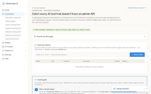 GreyScape.ai Shadow-AI Detector :: Detect shadow AI usage on managed devices. Privacy-preserving heartbeats only — never reads prompts, page text, or keystrokes.