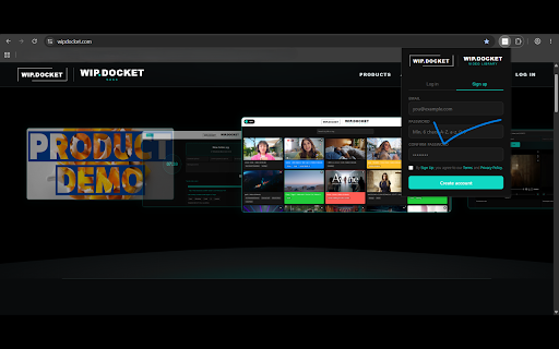 WIP. Docket My Video Library :: Save videos with tags to your personal library