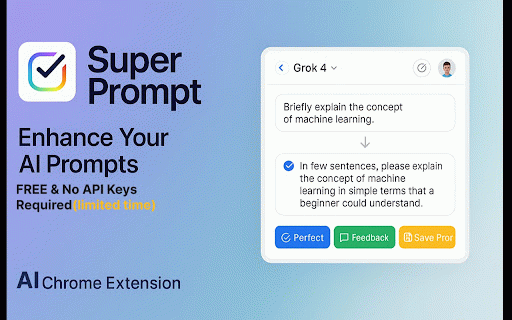Super Prompt :: Refine and enhance your prompts with AI on various platforms