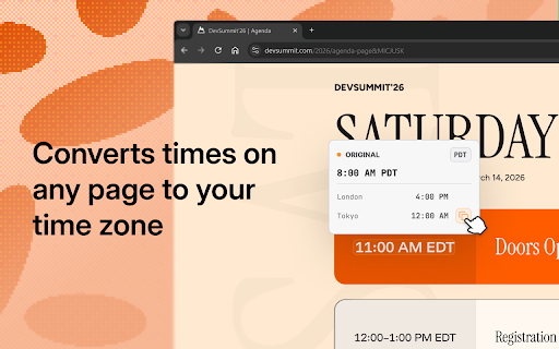 Retime :: Convert times in the browser into your preferred time zone.