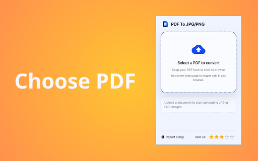 PDF To Pic: Convert PDF to JPG/PNG :: Convert any PDF file to image instantly. Easy tool to convert PDF file to JPG or PNG in one click.