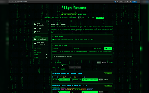 ResumeAlign Autofill :: Auto-applies to jobs: fills the form, attaches your tailored résumé, and walks the application through Submit. Includes mass-apply.