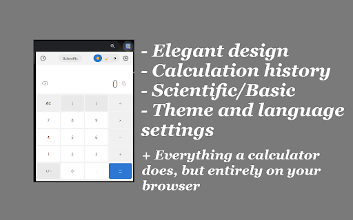 Calculator :: A polished scientific calculator with themes, history, multi-language support, and numeral systems.