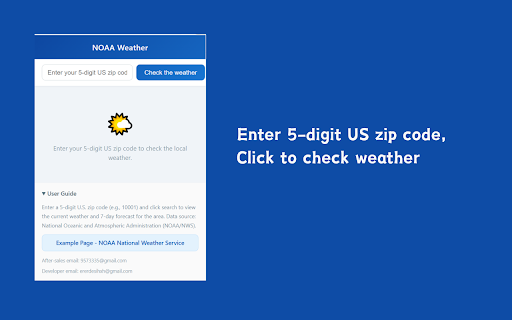 NOAA Weather :: Check the current weather and 7-day weather forecast for any zip code in the United States.