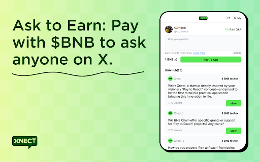 Xnect :: A Crypto-Powered Q&A Browser Extension