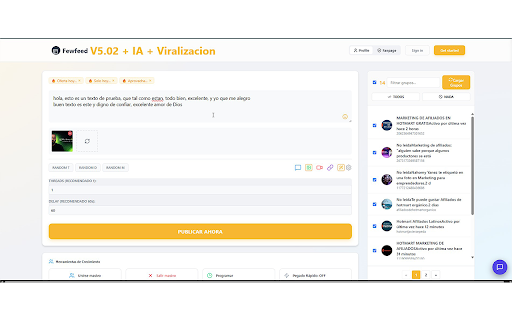 FewFeed AI 3.0 :: Autopublicador de grupos de Facebook con IA