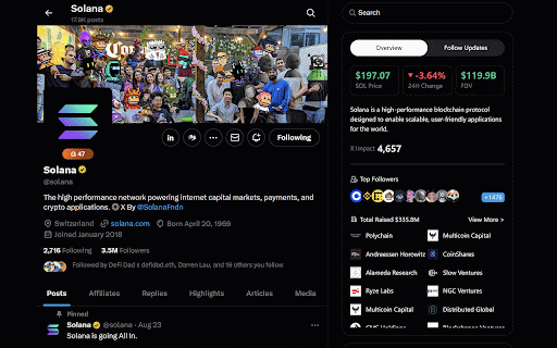 FlowX :: FlowX, deeply empowered by RootData, is the ultimate navigator for users browsing and analyzing information on X (formerly Twitter).