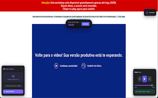 Pitch Finder PRO :: Encontre e pule direto para o pitch em vídeos - Versão PRO com licença