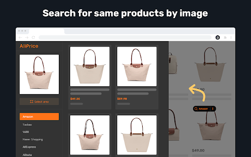 Amazon search by image :: Search by image on Amazon, 1688, Alibaba, Aliexpress, etc.