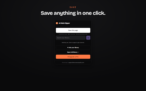 AI Web Clipper - Pocket Alternative, Save & Read Later :: Save articles, highlights and pages, then find them instantly with AI search and chat. The smart Pocket alternative.