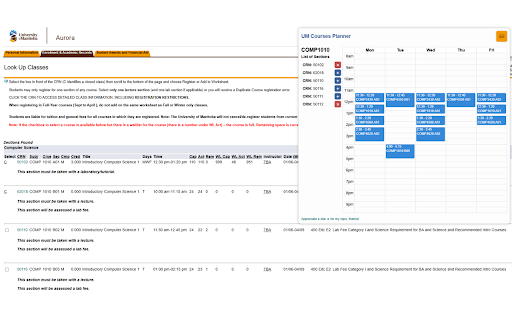 UM Courses Planner :: A tool to help students plan their courses at UM.