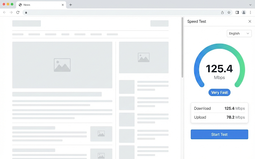 Speed Checker - Instantly check your internet speed with one click :: An extension to measure your current internet speed. Check your connection with one click when sites are slow or videos won't play.
