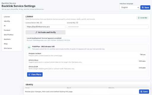 Backlink Service :: Review link opportunities, write outreach drafts, fill approved forms, and keep clear submission records.