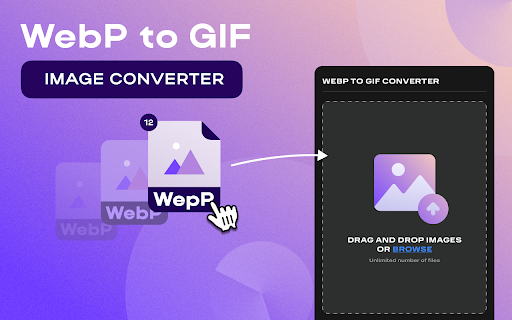 WebP to GIF :: Convert WebP to GIF instantly with the Webp to GIF Converter Extension. Your essential tool for fast and easy-to-use GIF creation.