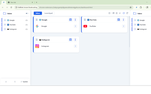 TabBlink: Instant Bookmarking :: The fastest way to save and restore browser sessions. Experience clean, instant bookmarking with a modern dashboard.