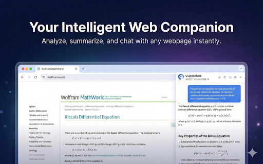 CogniSphere :: AI-powered webpage analysis and content understanding