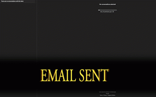 Ultimate Email Send Screen :: Popup an email sent notification after you send an email. In various game styles.