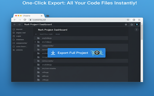 Rork Project Code Exporter - built with robomonkey.io :: Export all code files from Rork projects with folder structure
