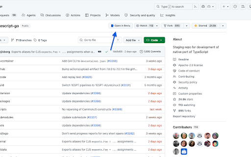 Reviu - Open in App :: Open GitHub pages directly in Reviu desktop app.