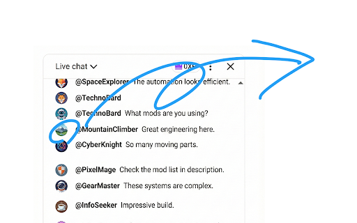 ChatLink - Open Channel from YouTube Live Chat :: Click avatar in live chat to instantly open their channel