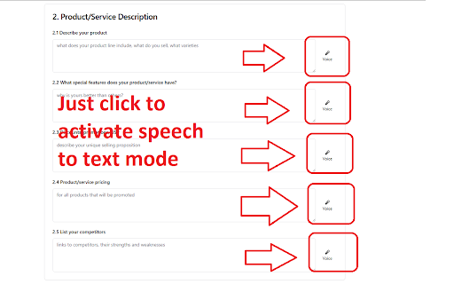Voice Type Adv – voice input on any website :: Simple and private voice input for any text field. Works directly in your browser without sending any data.