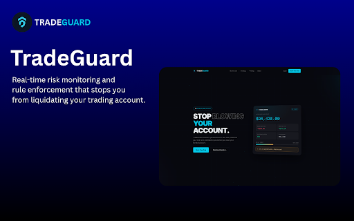 TradeGuard :: Live account monitor for TradingView & TopstepX — reads the broker panel and syncs to your TradeGuard dashboard