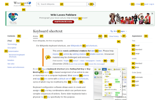 Keyboard Navigator :: Navigate web pages using keyboard hints. Tap 'Shift' to activate.