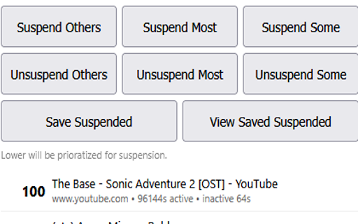 Resource Saver :: Improves Unloading, letting you swiftly save RAM/CPU and then just as easily return to your tabs where you left off.
