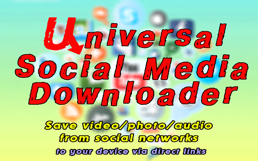 Universal Social Media Downloader :: Download media files from social networks via direct links