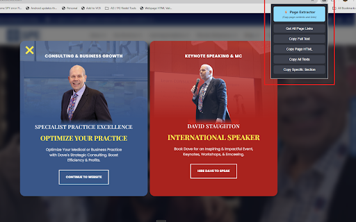 Page Extractor :: Select and copy specific HTML sections from any webpage using hover or bounding box.