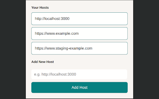 Host Switcher :: Switch the host of the current tab's URL.