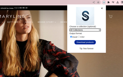 Shopify export tool :: This can help you export product information from shopify stores