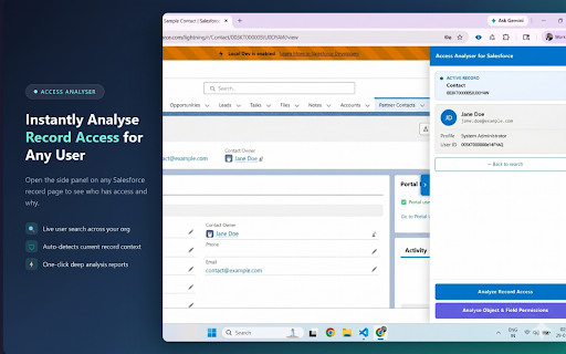 Access Analyser for Salesforce :: Access Analyser for Salesforce — investigate record sharing, OWD, object permissions and group membership for any user.