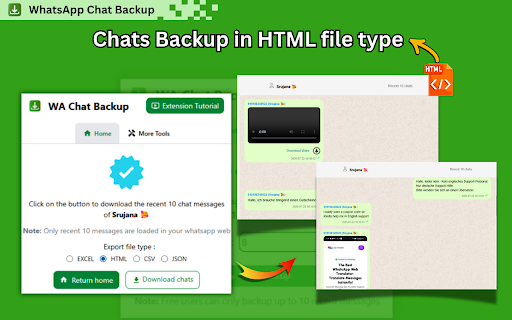 WA Chat Backup :: Premium WhatsApp Chat Backup - Backup WhatsApp messages, attachments, private messages | Software | Marketing