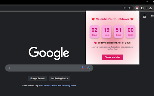 Valentine's Countdown :: a countdown to Valentine's Day