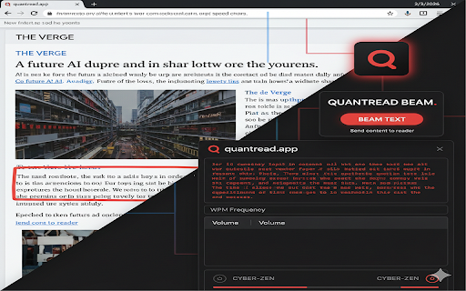 QuantRead Beam :: Summary: Instantly beam any article into QuantRead.app for high-performance speed reading.
Detailed Description: QuantRead Beam is…