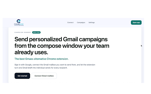 Gmail Campaign Sender :: Send personalized email campaigns directly from Gmail.