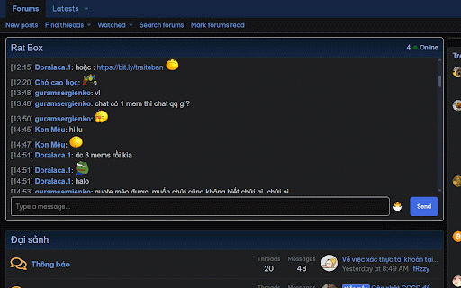 VOZ Chatbox :: 🗨️ Stay Connected with Voz.vn Community in Real-Time!
Voz Chatbox is a lightweight Chrome extension that seamlessly adds a…