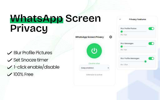 WhatsApp Screen Privacy - Blur Messages & Photos :: Instantly blur WhatsApp messages and photos for privacy during meetings or screen sharing.