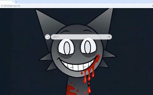 Incredibox Sprunki Wenda Dark Live Wallpaper :: Sprunki Wenda in haunting dark form with sinister smile on moody shadowy background.