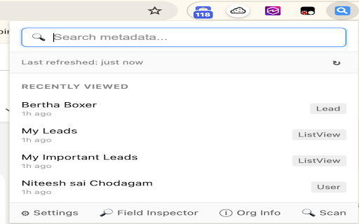 SFDC Metadata Navigator :: Instant search and navigation to Salesforce metadata items