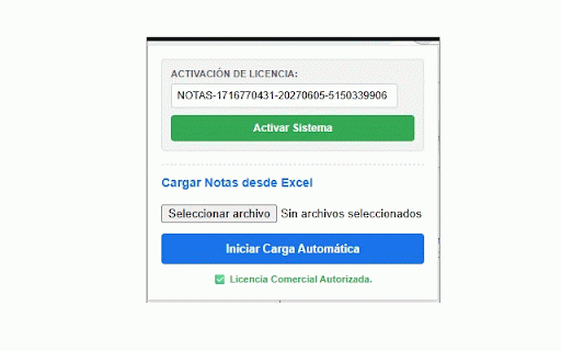 Subidor Automático de Notas desde Excel :: Lee un archivo Excel con cédula, nombre y nota para automatizar el llenado en la plataforma académica.