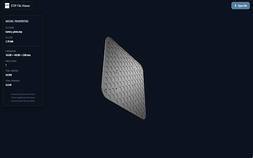 STEP File Viewer :: View 3D STEP and STP CAD files directly in your browser. Powered by OpenCascade and Three.js.