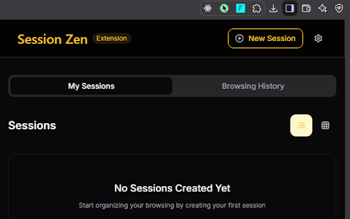 Session Zen :: Organize your browsing history into meaningful sessions
