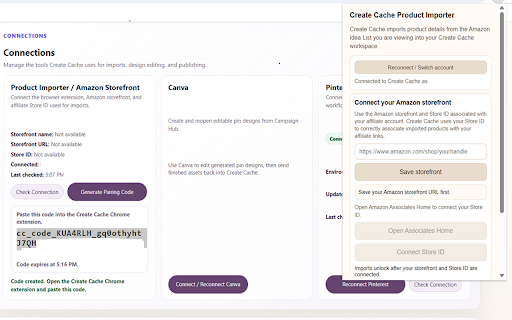 Create Cache Product Importer :: Import product details from Amazon.com Idea Lists into your Create Cache workspace.